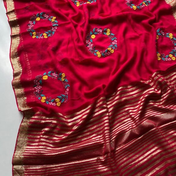 GEORGETTE SAREE - Picture 4 of 11